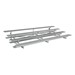 Low-Rise Four-Tier Bleachers w/ Tip & Roll Wheels